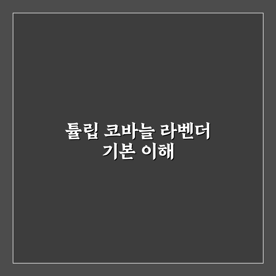 튤립 코바늘 라벤더 제품별 비교와 선택 기준 5가지
