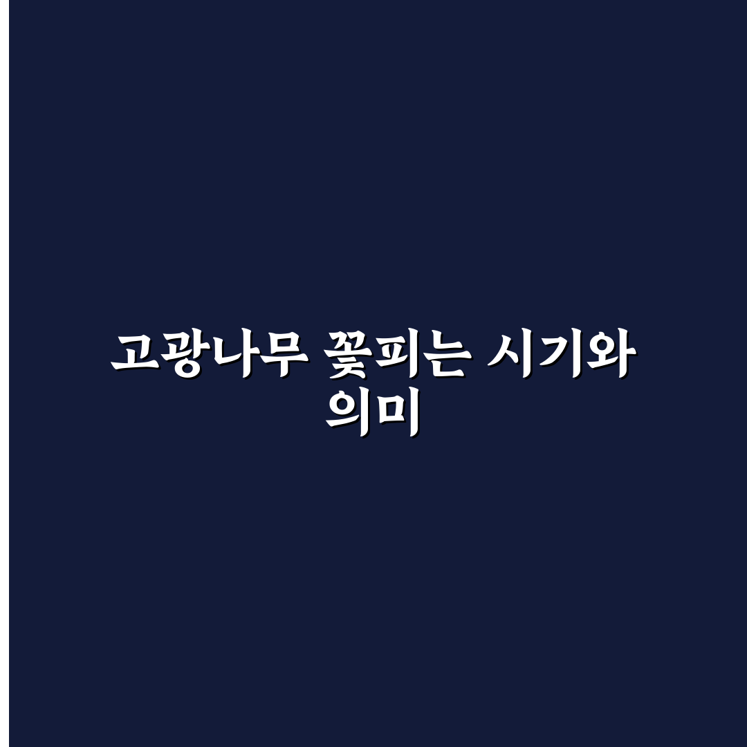 고광나무 개화시기와 관리 꿀팁 쉽게 알려드려요