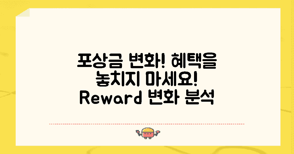 포상금 혜택의 변화