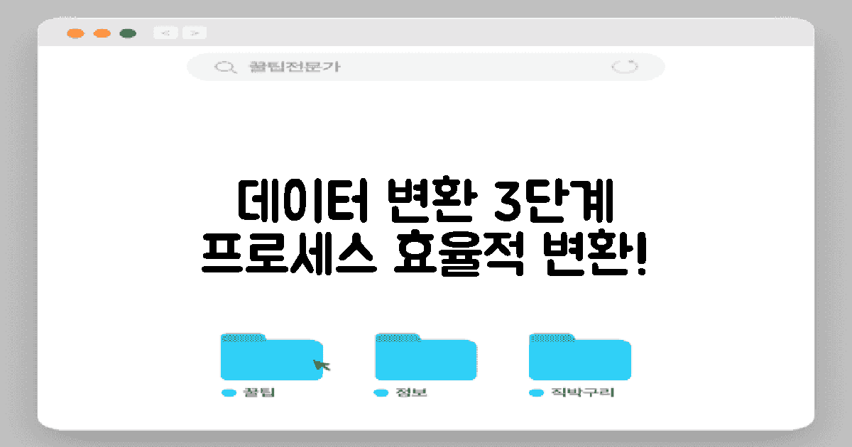 3단계 데이터 변환 과정