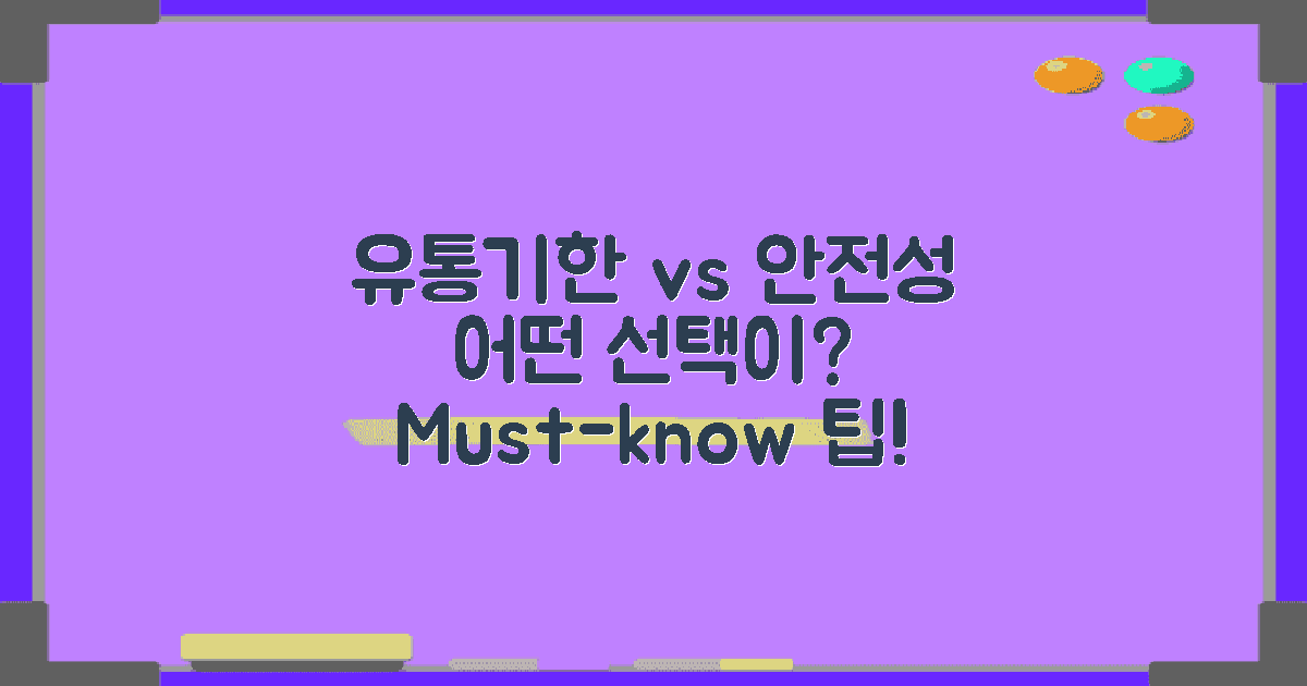유통기한과 안전성 비교