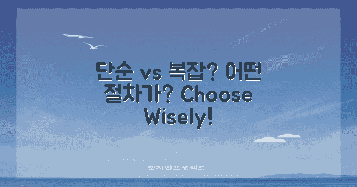 단순 vs 복잡한 절차