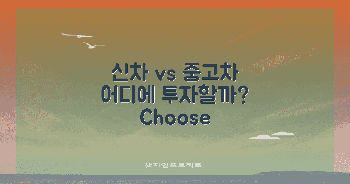 신차 vs 중고차 비교