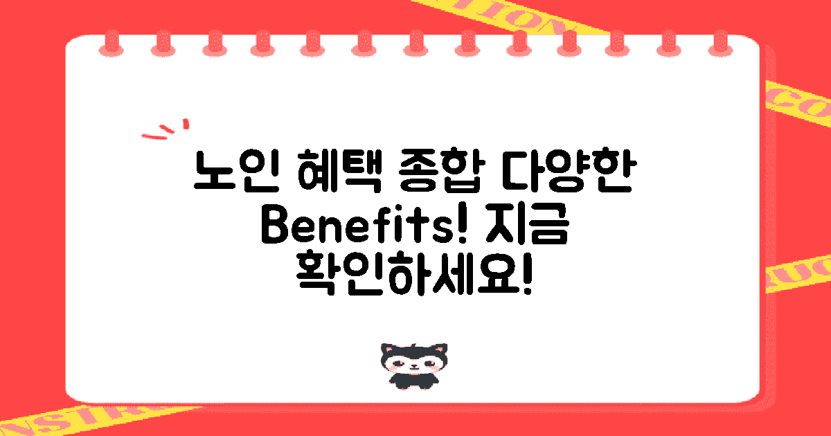 노인 혜택 종류 총정리