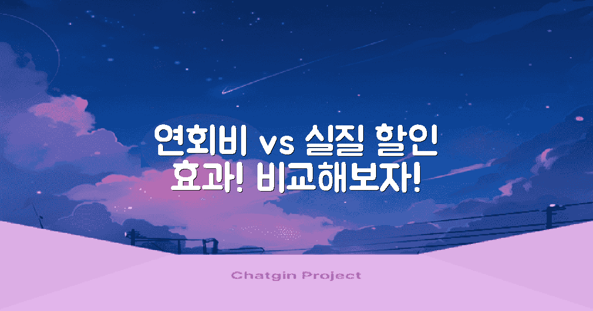 연회비 vs 실질 할인 효과