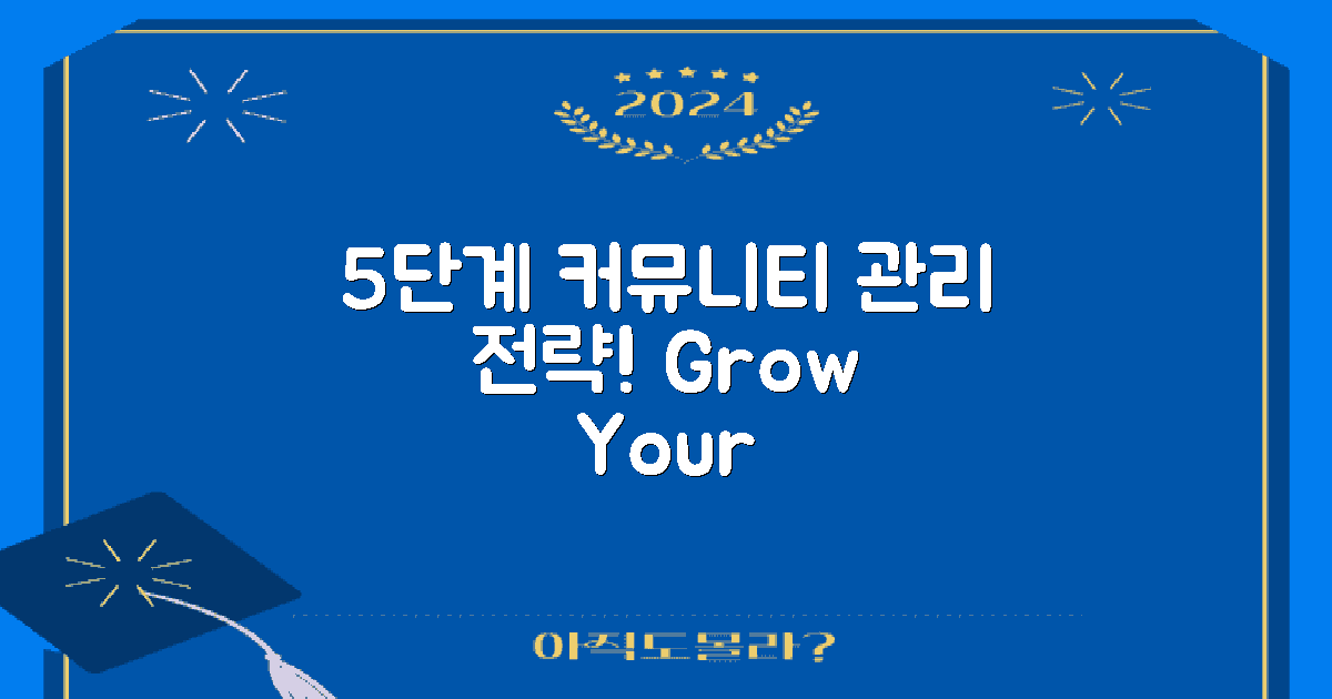 5단계 커뮤니티 관리 전략