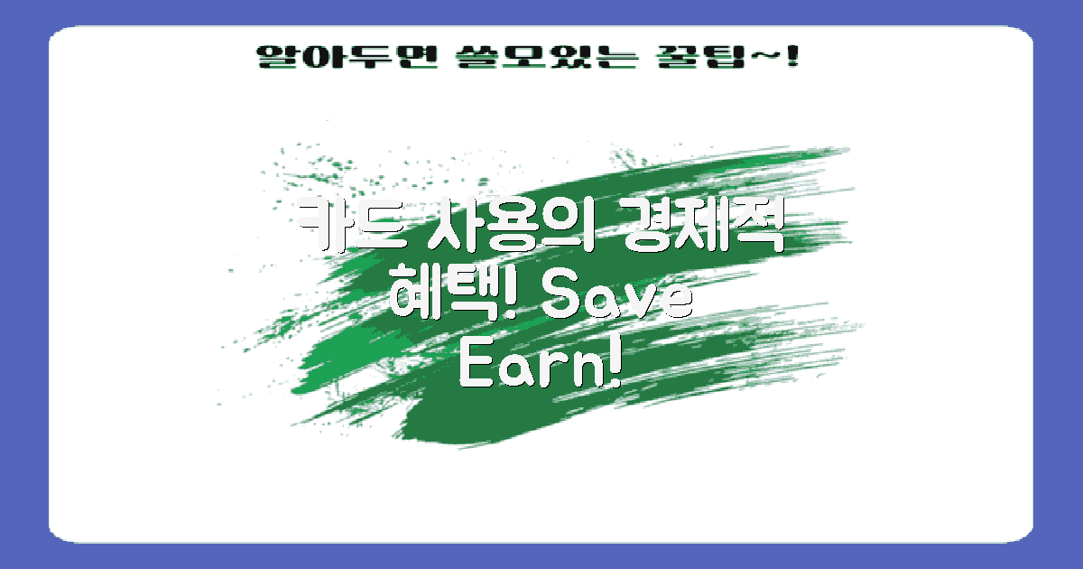카드 사용의 경제적 혜택
