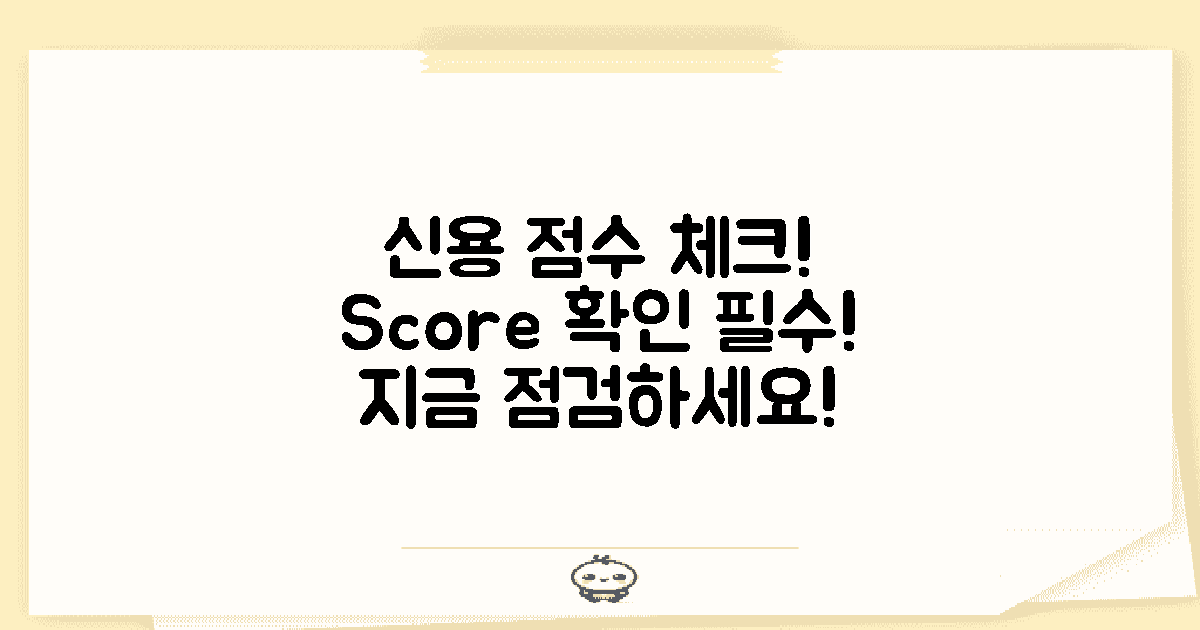 내 신용 점수 점검하세요