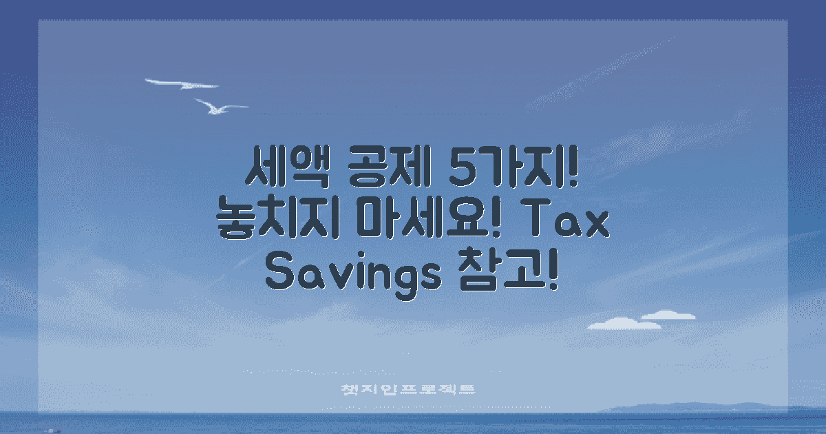 5가지 세액 공제 항목