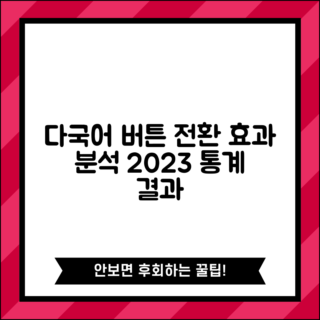 안드로이드 버튼으로 다국어 모드 전환하기의 통계적 효과 분석 결과 2023