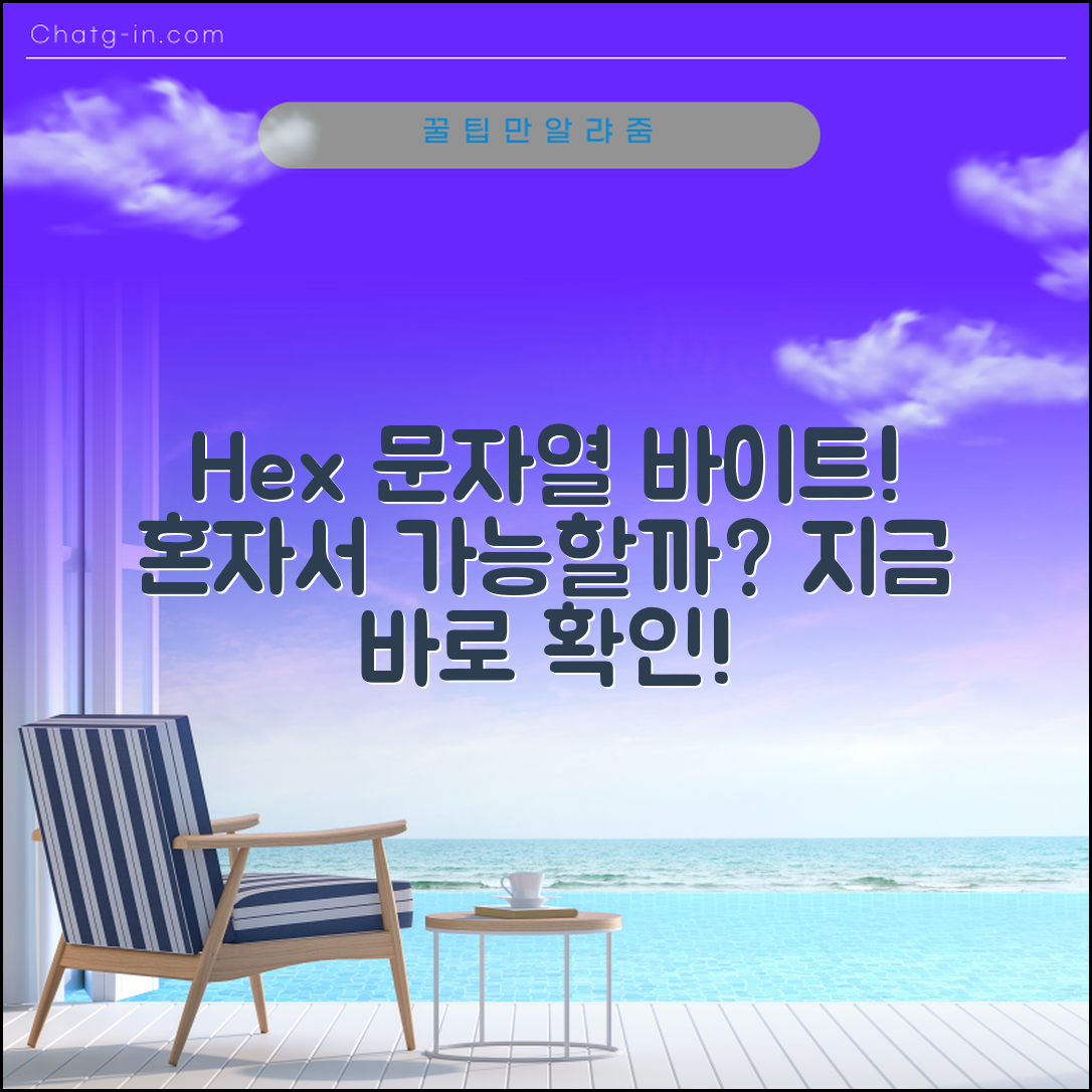 Hex 문자열을 바이트로 변환하는 방법, 혼자서 해결할 수 있을까?