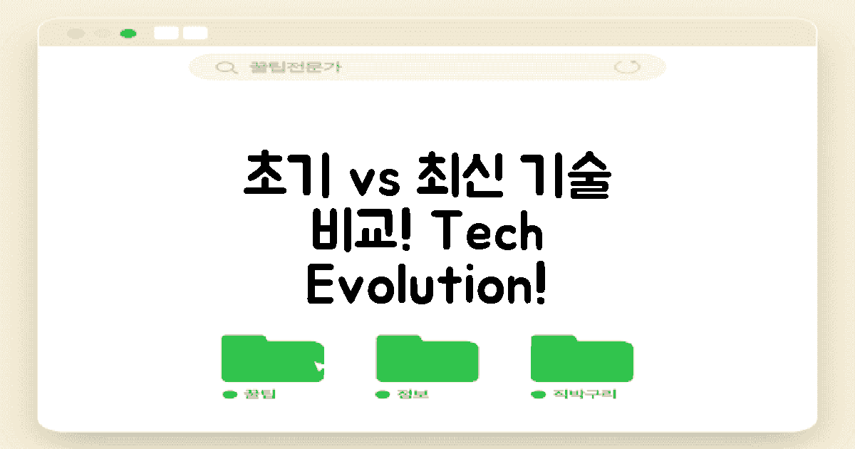 초기와 최신 기술 비교