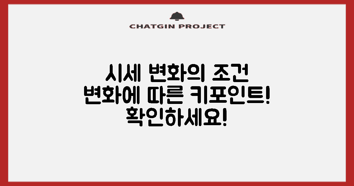 시세 변화 따른 조건