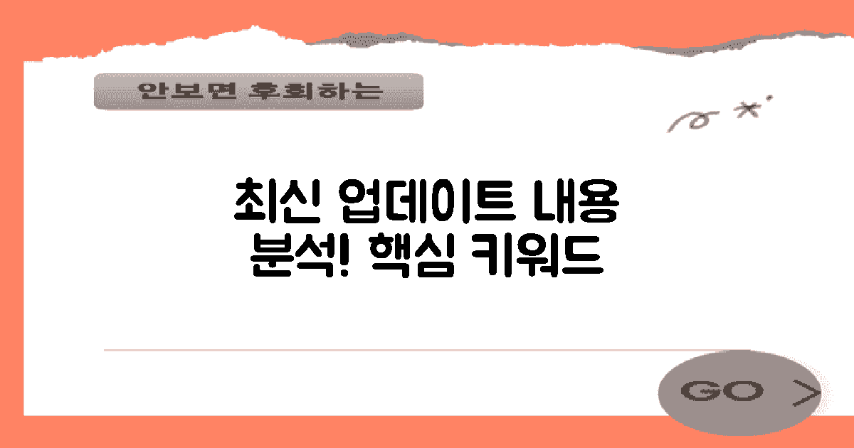 최신 업데이트 내용 분석