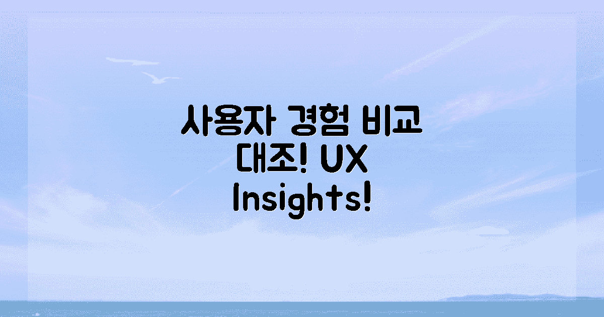 사용자 경험 대조